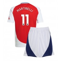 Fotbalové Dres Arsenal Gabriel Martinelli #11 Dětské Domácí 2024-25 Krátký Rukáv (+ trenýrky)